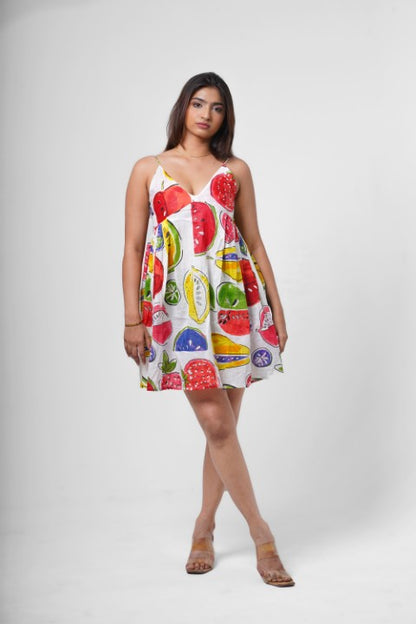 FRUIT PRINT DRESS