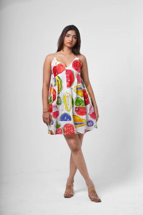 FRUIT PRINT DRESS