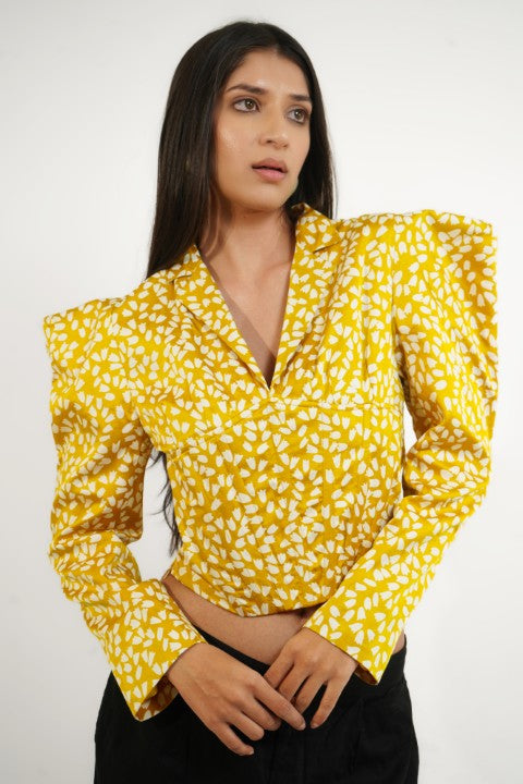 GIALLO BLEZER TOP