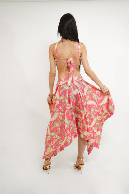 HALTER SHOULDER DRESS