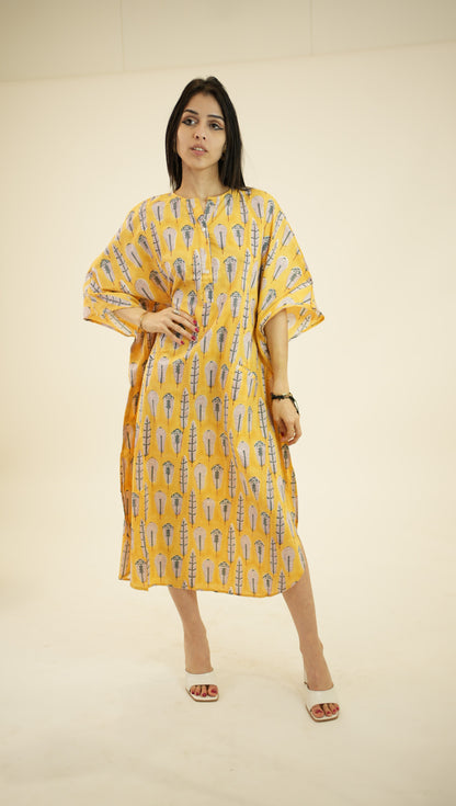 FEATHER KAFTAN