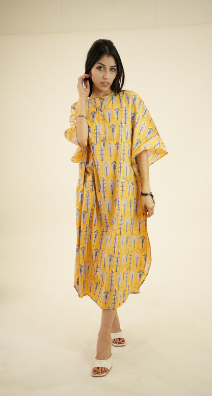 FEATHER KAFTAN